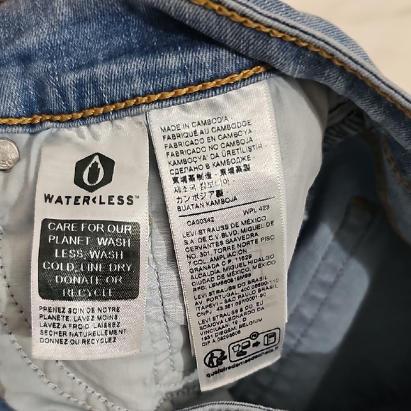 Levi's 721 High Rise Skinny Light Wash Jeans Womens Size 29 Stretchy - Picture 8 of 9